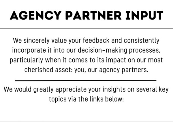 agency input poll